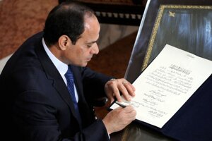 Egyptský prezident Abdal Fattáh Sísí.
