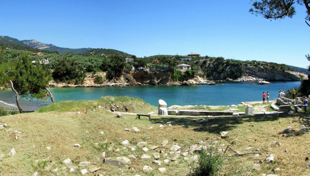 Ostrov Thassos.