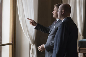 Slovenský premiér Robert Fico spolu s českým premiérom Bohuslavom Sobotkom.