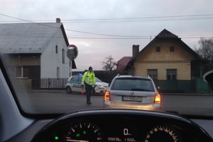 Pátracia akcia v Skalke nad Váhom.
