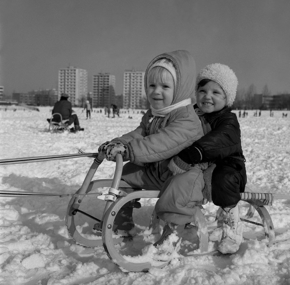 Na archívnej snímke z 15. januára 1979 zima v Bratislave.
