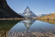 Alpský vrch Matterhorn.
