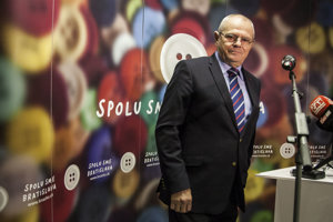 15. november 2014, Bratislava. Volebný štáb Milana Kňažka počas komunálnych volieb 2014.