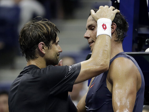 David Ferrer (vľavo) a Rafael Nadal.