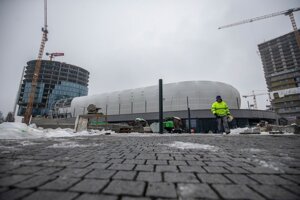Aktuálny stav výstavby Národného futbalového štadióna na Tehelnom poli.