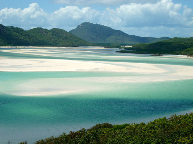 Pláž Whitehaven, ostrov Whitsunday, Austrália