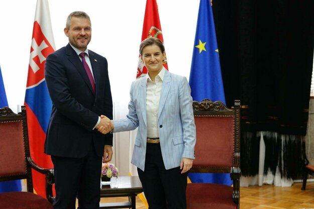 Peter Pellegrini a Ana Brnabičová v Belehrade 30. mája 2019