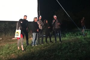 Z premietania pod hradom Šariš.