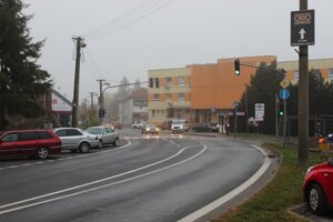 Križovatka Moyzesova- Kalinčiakova v Pezinku