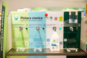 Plniaca stanica v DM drogerie