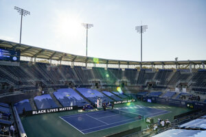 Areál vo Flushing Meadows v New Yorku, kam presunuli turnaj v Cincinnati a odohrá sa tam US Open 2020.