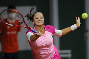 Viktória Kužmová v 1. kole Roland Garros 2020.