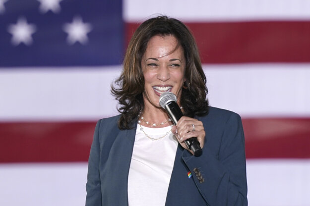 Demokratická kandidátka na viceprezidentku USA Kamala Harrisová.