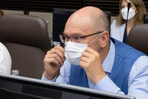 Minister hospodárstva Richard Sulík na rokovaní vlády.