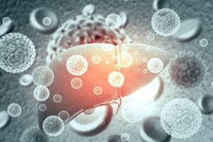 Vírus hepatitídy spôsobuje zápal pečene. 