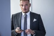 Štefan Žiga pred vyhlásením rozsudku na hlavnom pojednávaní Špecializovaného trestného súdu v Pezinku 7. októbra 2024.