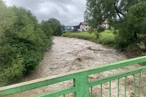 Rieka Oravica na konci Liesku.