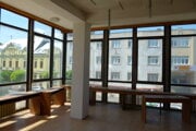 Interiér domu kultúry Družba v roku 2017, keď sa tu konala obhliadka priestorov architektmi.