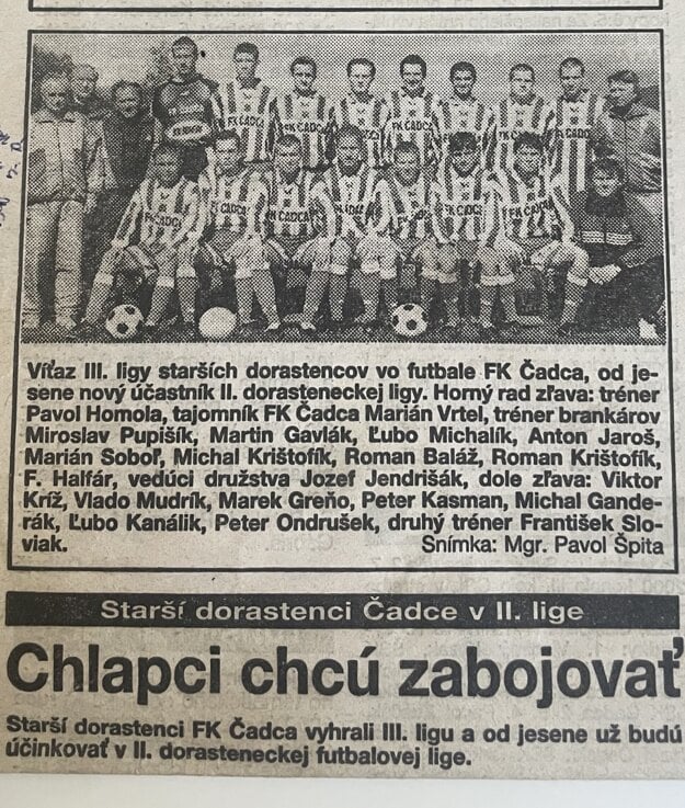 Archívny článok z týždenníka Kysuce o postupe dorastencov.  (zdroj: archív)