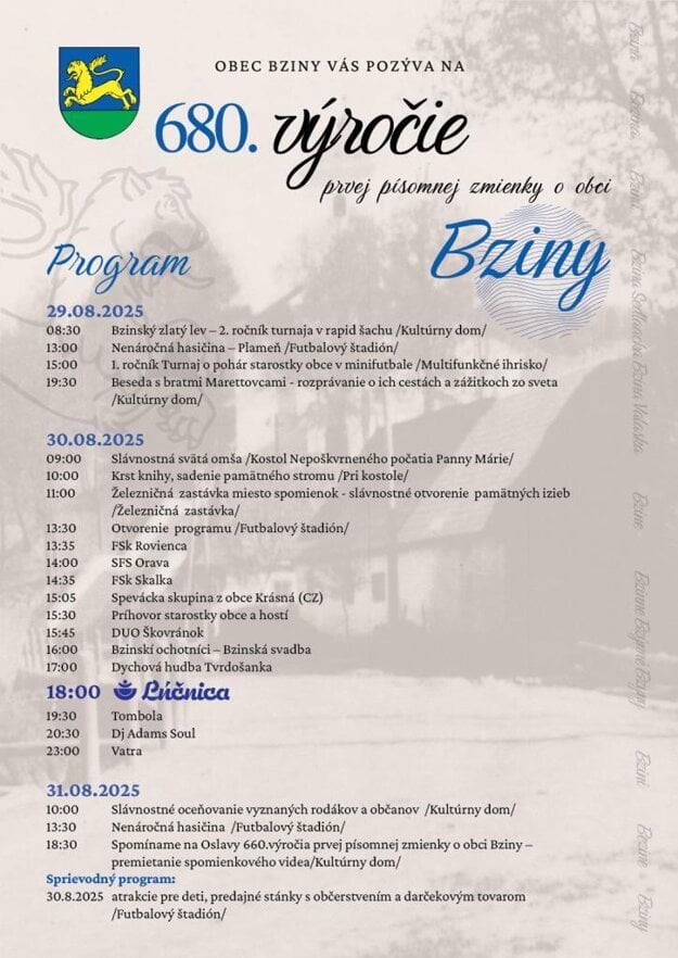  (zdroj: obec Bziny)