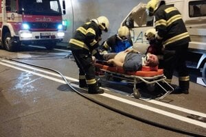 Taktické cvičenie v tuneli Poľana