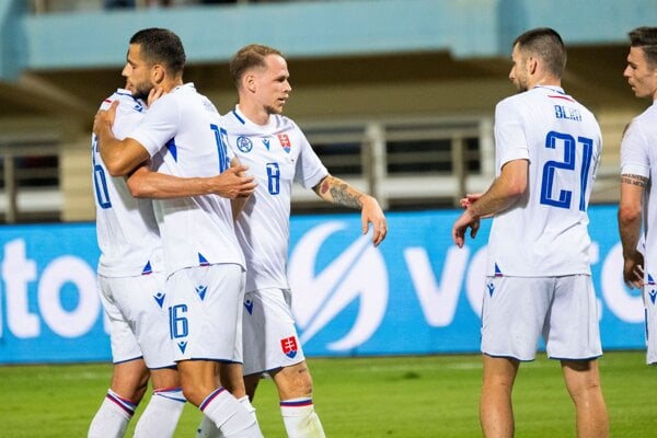 Futbalisti Slovenska. 