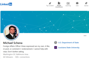 Profil Michaela Schenu na LinkedIne.
