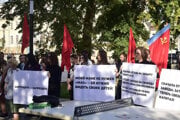 Protestujúci marxisti vo Voroneži.