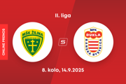 MŠK Žilina B - MFK Dukla Banská Bystrica: ONLINE prenos zo zápasu 8. kola II. ligy.