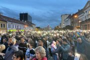Protest v Košiciach. 