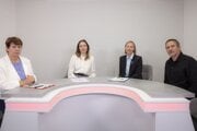 Zľava Viera Legerská, Anna Plassant Muríňová, Veronika Macsai a Marián Cehelník.