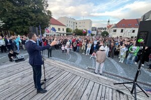 Z minulotýždňového protestu v Trnave.