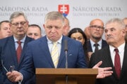 Premiér Robert Fico sa vyjadruje k vládnej novele Ústavy.