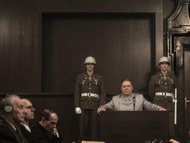 Russell Crowe ako Hermann Göring vo filme Nuremberg. (zdroj: SSIFF)