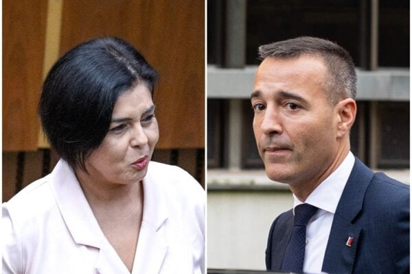 Minister školstva Tomáš Drucker a poslankyňa Národnej rady Ingrid Kosová.