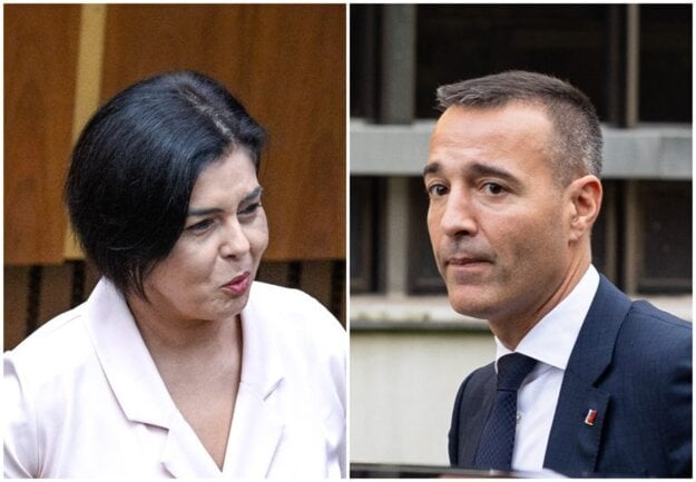 Minister školstva Tomáš Drucker a poslankyňa Národnej rady Ingrid Kosová. (zdroj: SITA)