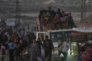 Palestínčania v Nusajráte, v strede pobrežnej palestínskej enklávy.