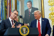  Albert Bourla a prezident Trump.