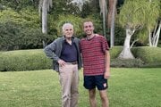 Novomešťan Erik Tupý na návšteve u 93 - ročného Josefa Mašína v americkej Santa Barbare