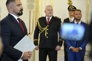 Pavol Gašpar počas svojho menovania za riaditeľa Slovenskej informačnej služby 26. augusta 2024.