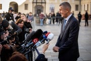 Andrej Babiš po stretnutí s prezidentom Petrom Pavlom.