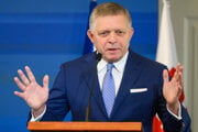 Robert Fico počas 18. ročníka Európskeho jadrového fóra - ENEF v Bratislave.