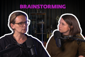Neurovedkyňa Dominika Fričová a vedecká novinárka Denisa Prokopčáková v podcaste Brainstorming.