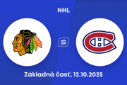 Chicago Blackhawks - Montreal Canadiens: ONLINE prenos zo zápasu NHL.