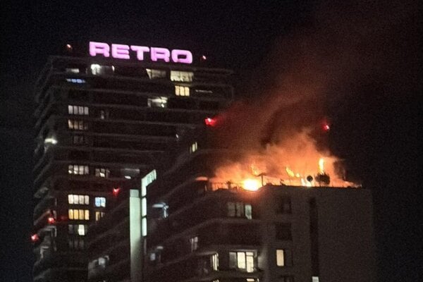 Požiar bytu v bratislavskom Ružinove.