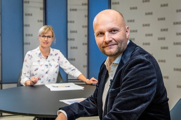 Jaroslav Naď v Aréne s Janou Krescanko Dibákovou