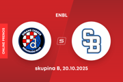 KK Dinamo Záhreb - BC Slovan Bratislava: LIVE STREAM zo zápasu ENBL