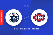 Edmonton Oilers - Montreal Canadiens: ONLINE prenos zo zápasu NHL.