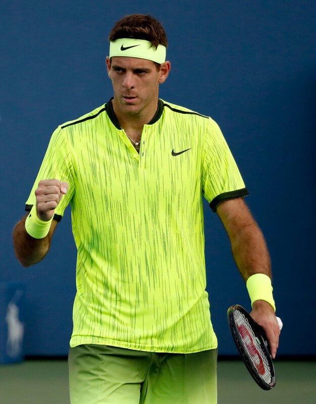 Juan Martin Del Potro vo víťaznom geste aké na US Open nezažil už tri roky.
