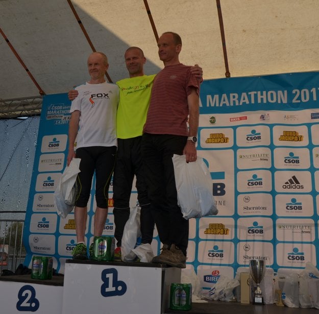 Polmaratón muži od 50 rokov (druhý Mlynarčík z Hôrky.)